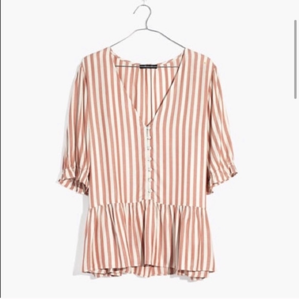 Size Striped Madewell Shirt